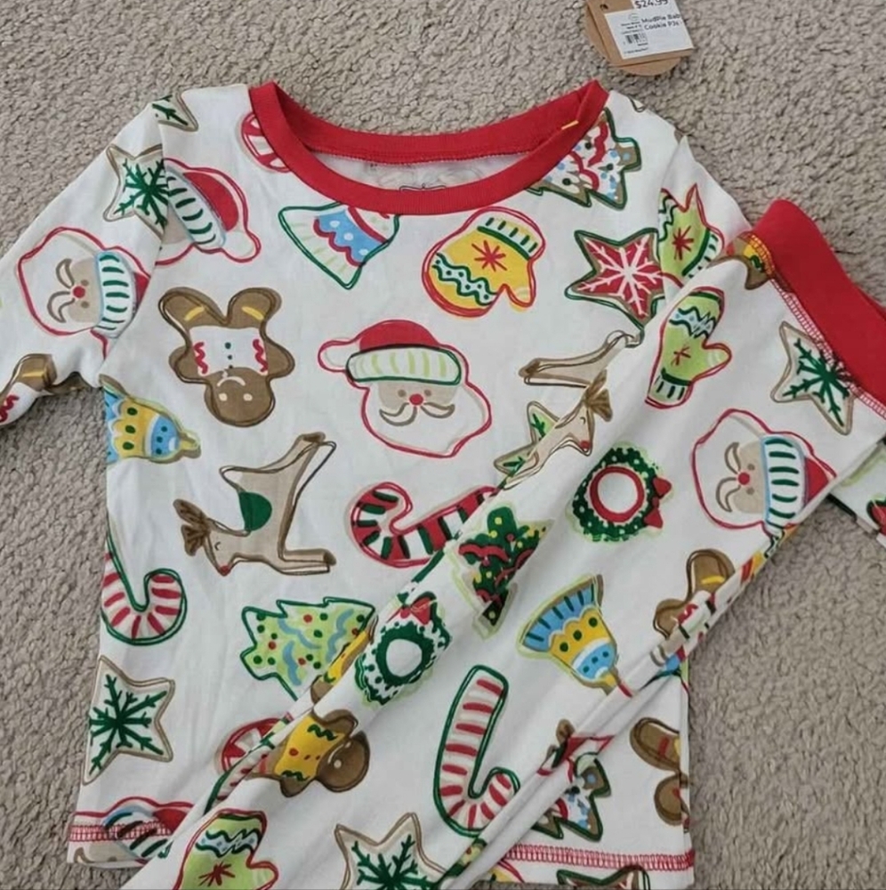 NWT Mud Pie 24m-2t Christmas Pajama Set